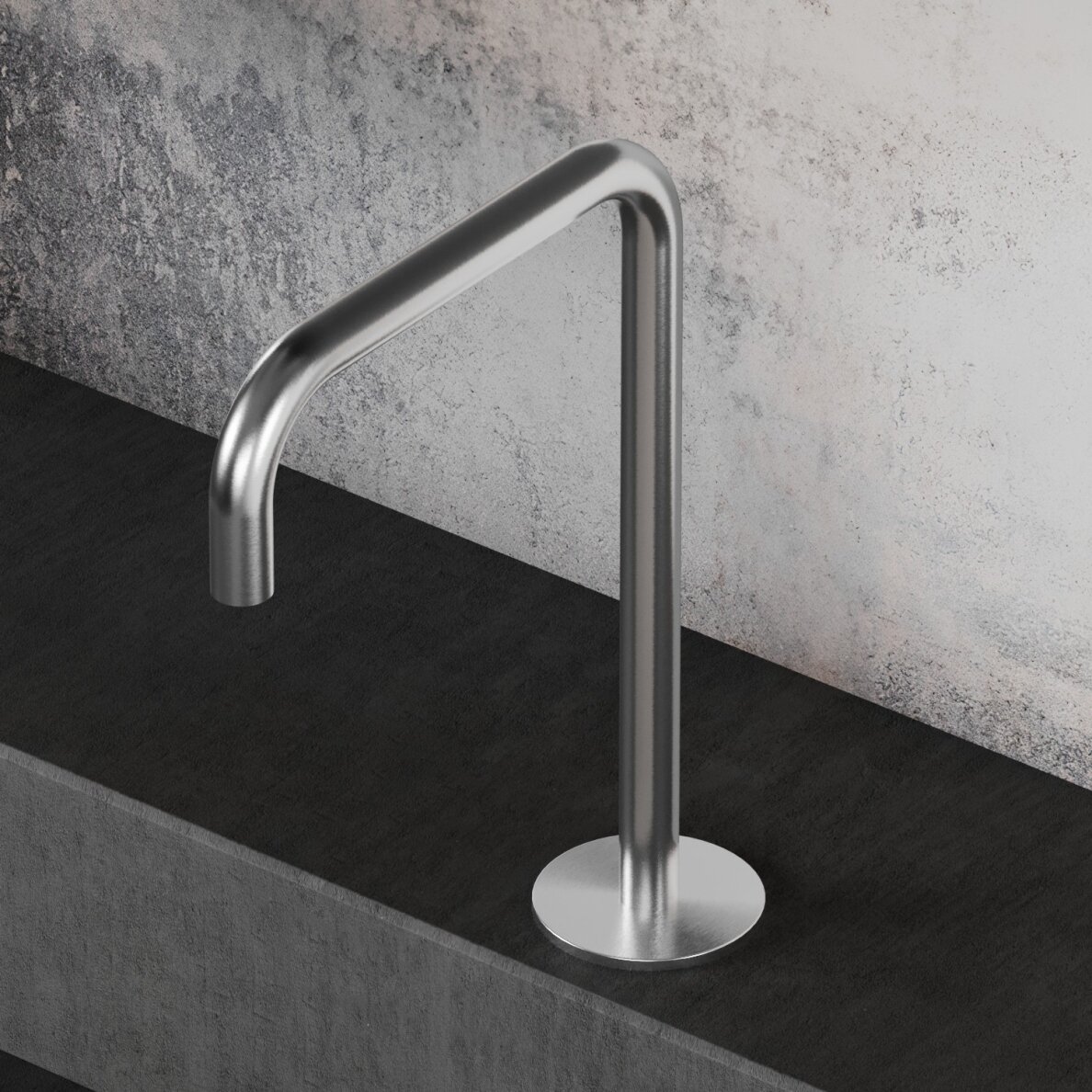 Hapa 316 Inox aukštas praustuvo snapelis H formos 1