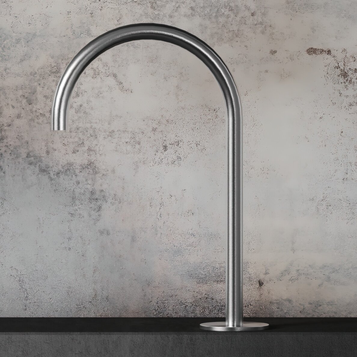 Hapa 316 Inox aukštas praustuvo snapelis U formos Hapa 316 Inox aukštas praustuvo snapelis U formos