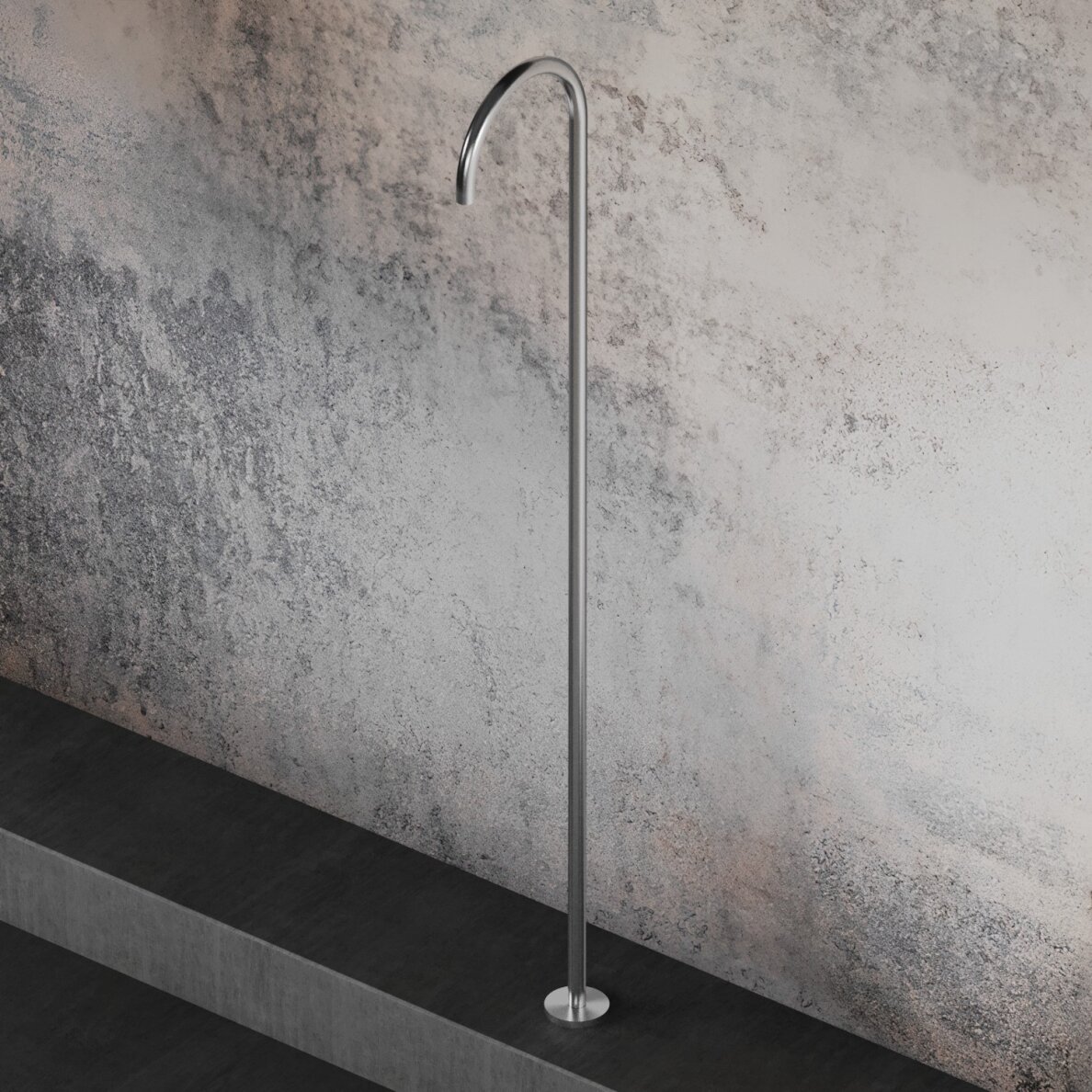 Hapa 316 Inox laisvai stovintis praustuvo snapelis U formos 1 Hapa 316 Inox laisvai stovintis praustuvo snapelis U formos 1