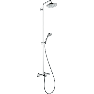 Hansgrohe Croma 220 Air 1-os padėties termostatinė dušo sistema su snapu