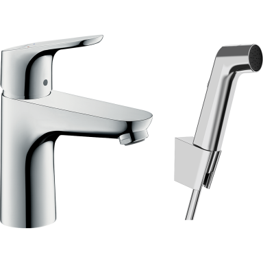 Hansgrohe Focus 100 31927000 praustuvo maišytuvas su bidete dušeliu Hansgrohe Focus 100 31927000 praustuvo maišytuvas su bidete dušeliu