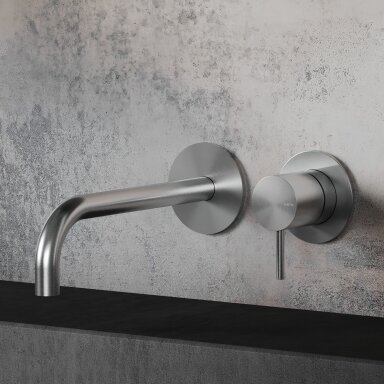 Hapa 316 Inox potinkinis praustuvo maišytuvas, snapelis 90°