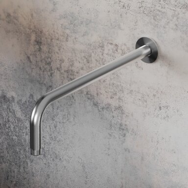 Hapa 316 Inox sieninis dušo galvos laikiklis, lenktas