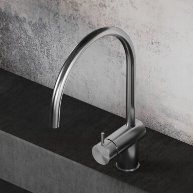Hapa 316 Inox virtuvinis maišytuvas su U formos snapeliu
