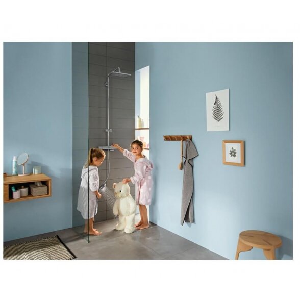 Hansgrohe Croma E Showerpipe EcoSmart 280 27660000 termostatinė dušo sistema 1
