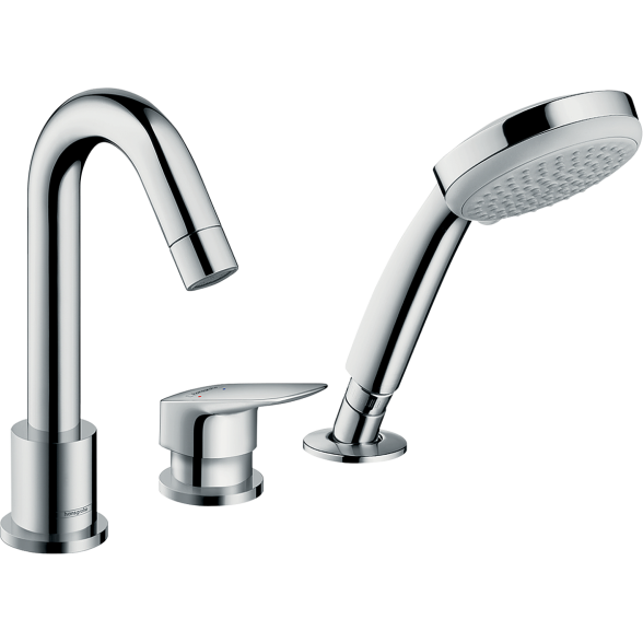 Hansgrohe Logis įgręžiamas 3 dalių vonios maišytuvas su apatine dalimi Hansgrohe Logis įgręžiamas 3 dalių vonios maišytuvas su apatine dalimi