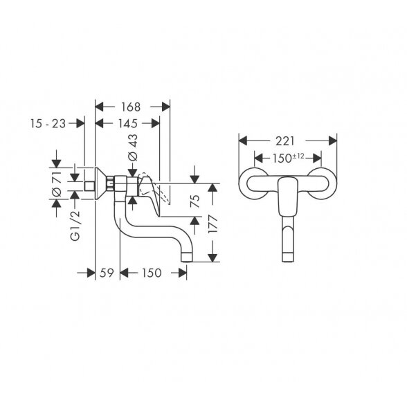 Hansgrohe Logis M31 71836000 virtuvinis maišytuvas 1 Hansgrohe Logis M31 71836000 virtuvinis maišytuvas 1