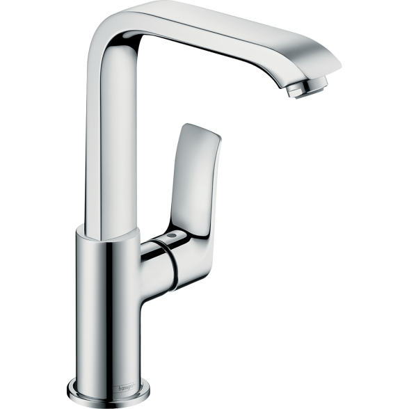Hansgrohe Metris 230 aukštas praustuvo maišytuvas su dugno vožtuvu