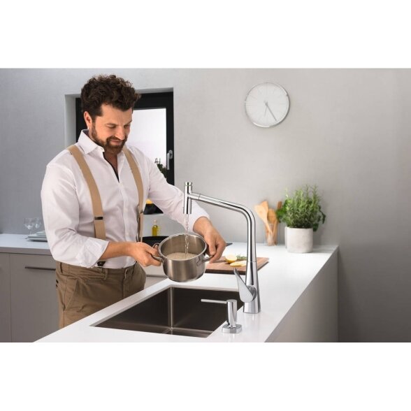 Hansgrohe Metris Select M71 73816000 virtuvinis maišytuvas 2 Hansgrohe Metris Select M71 73816000 virtuvinis maišytuvas 2