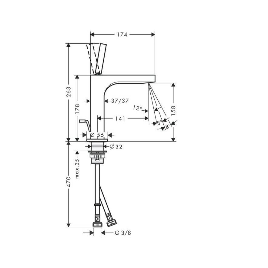 Hansgrohe Axor Citterio 160 praustuvo maišytuvas 3 Hansgrohe Axor Citterio 160 praustuvo maišytuvas 3