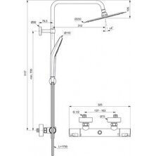 Ideal Standard Ceratherm T50 termostatinė dušo sistema 7