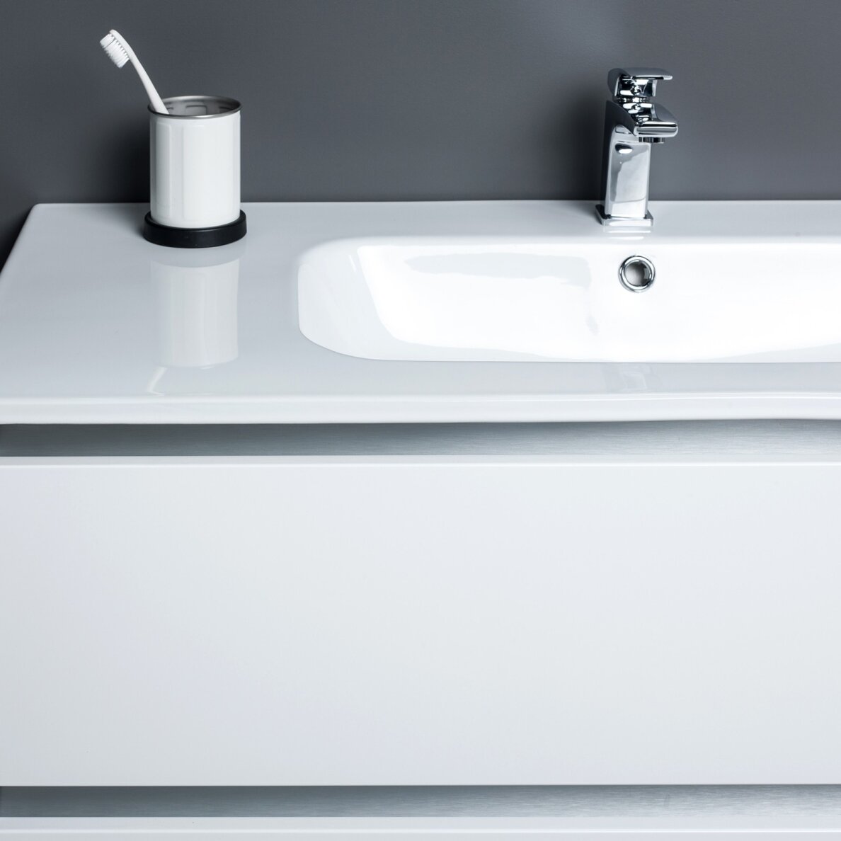 Kamė CITY spintelė su dvigubu ELIDE praustuvu 120 cm 5