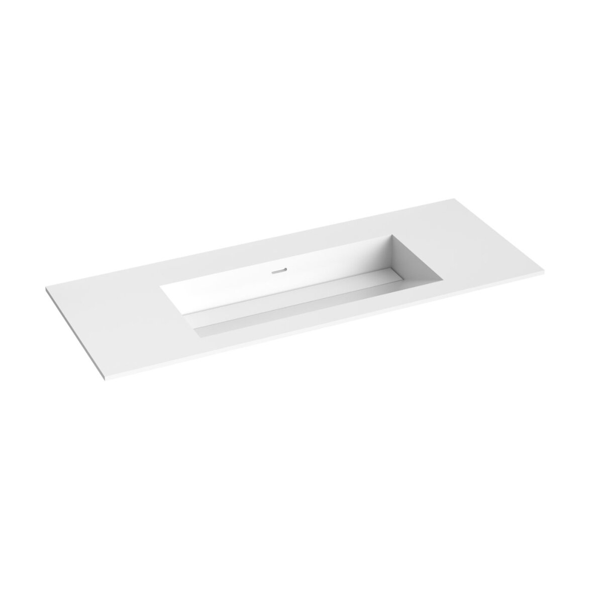 Kamė CORIAN®1 įleidžiamas praustuvas 120 cm, matinis baltas Kamė CORIAN®1 įleidžiamas praustuvas 120 cm, matinis baltas