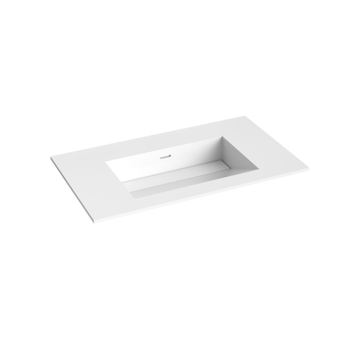 Kamė CORIAN®1 įleidžiamas praustuvas 80 cm, matinis baltas