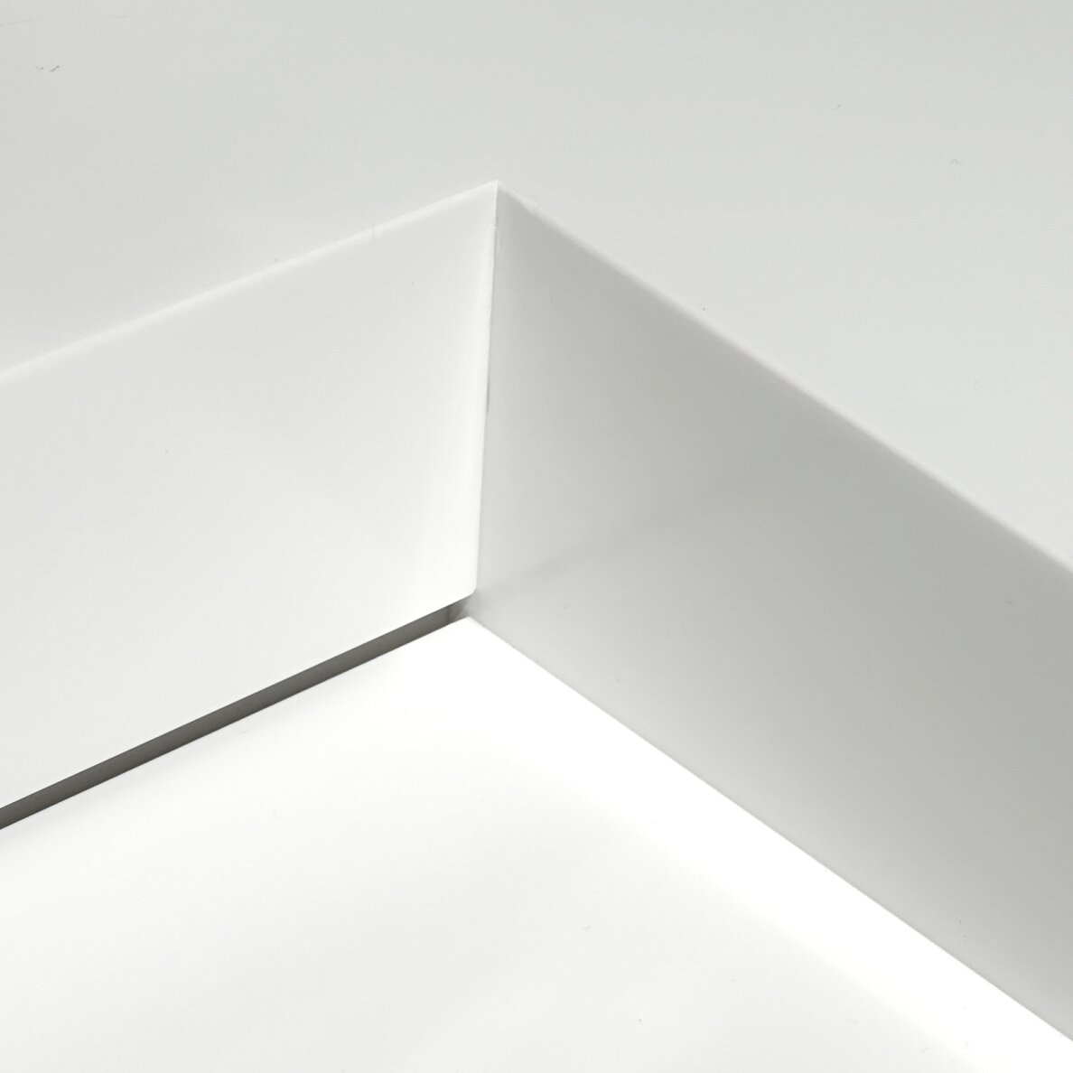 Kamė CORIAN®2 praustuvas su dubeniu dešinėje 200 cm, matinis baltas 5