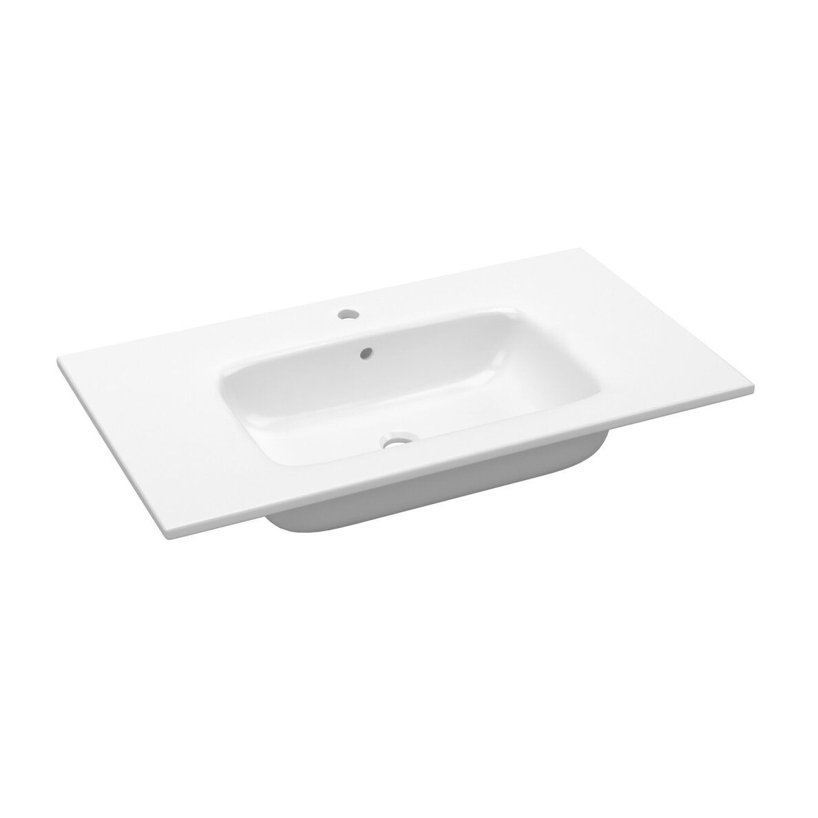 Kamė ELIDE įleidžiamas keraminis praustuvas 120 cm, baltas
