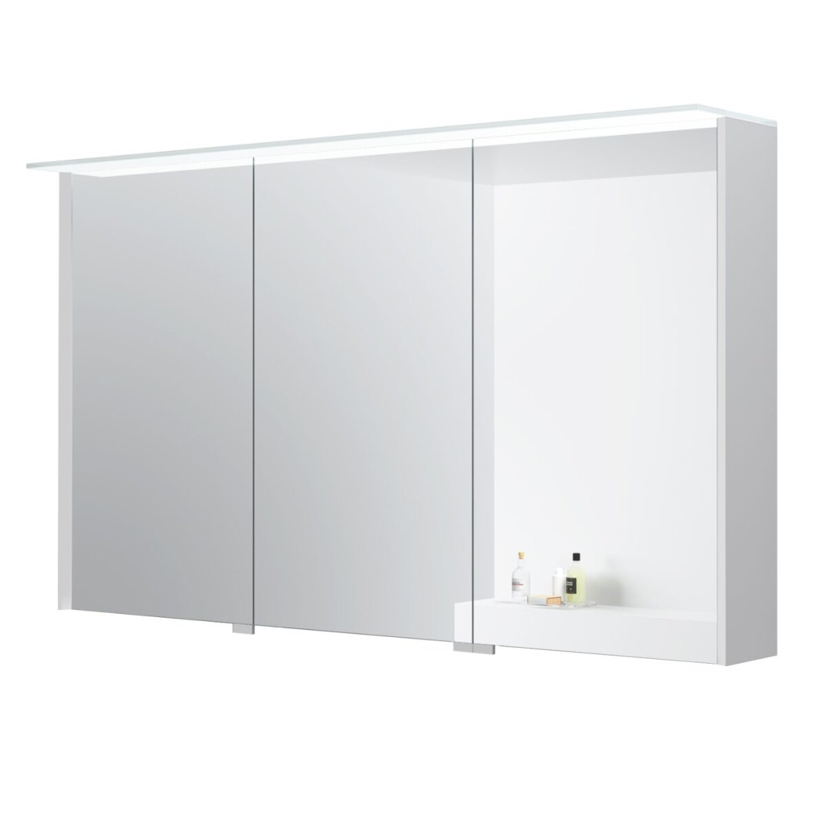Kamė LOFT veidrodinė spintelė su LED stogeliu 120 cm Kamė LOFT veidrodinė spintelė su LED stogeliu 120 cm