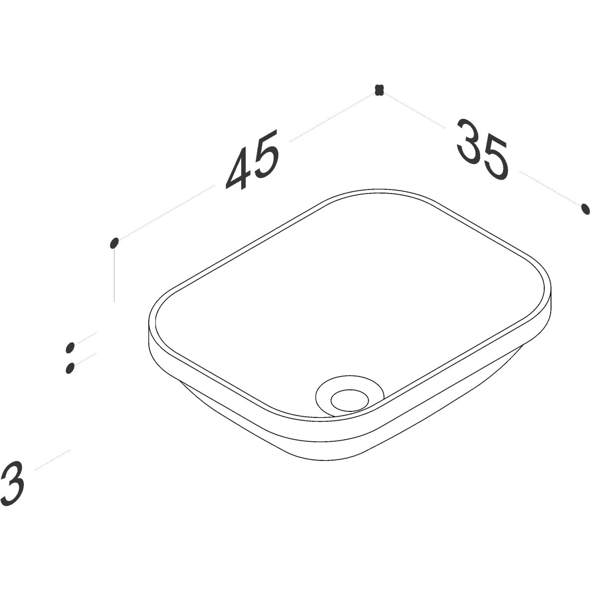 Kamė MOVADO pusiau įleidžiamas praustuvas 45 cm 3 Kamė MOVADO pusiau įleidžiamas praustuvas 45 cm 3