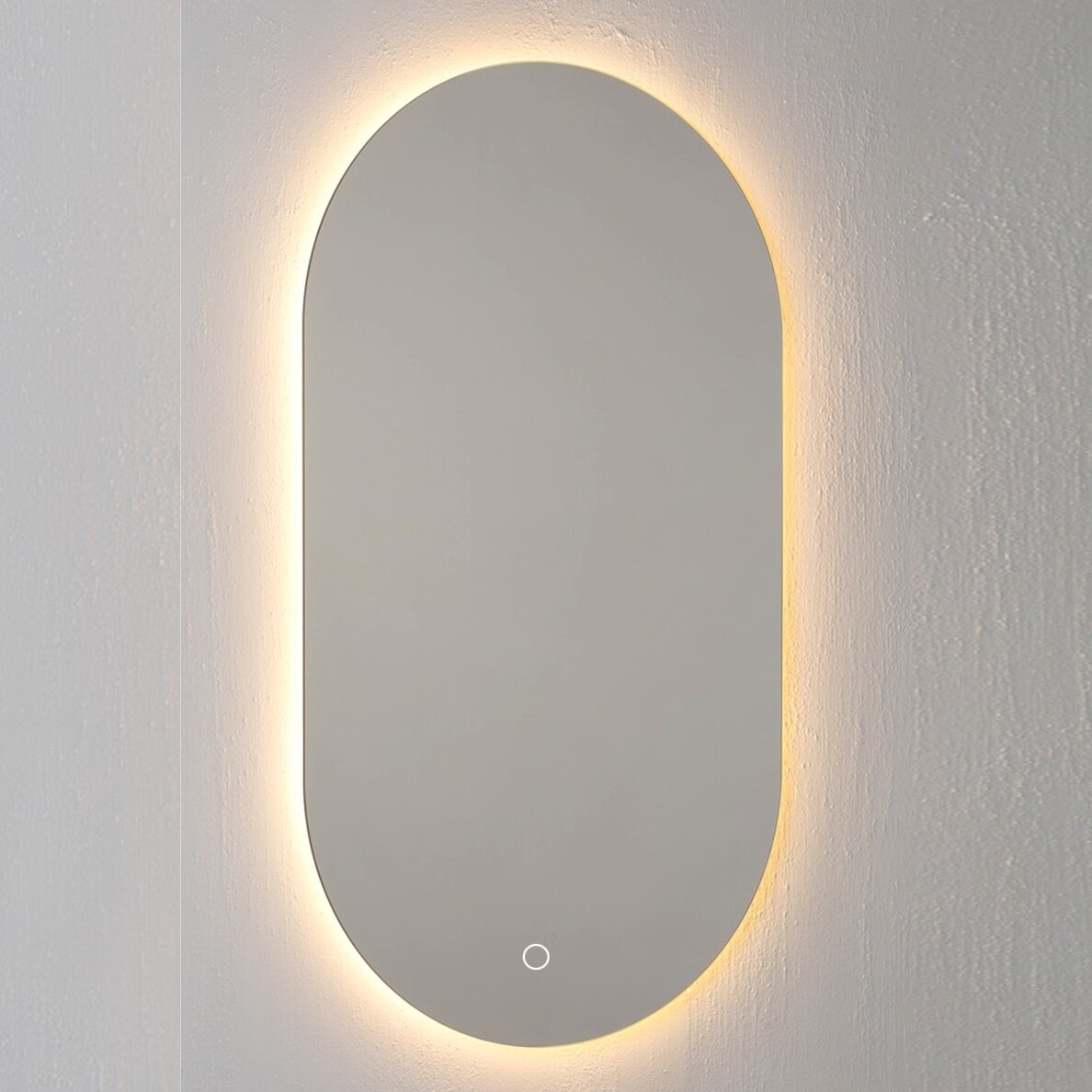 Kamė OVAL veidrodis su LED apšvietimu 50 × 90 cm 3