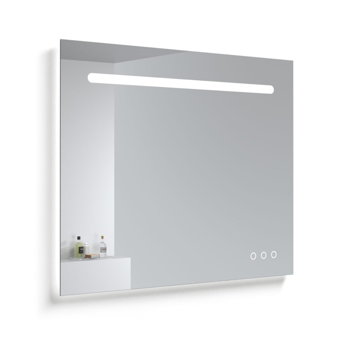 Kamė SMART veidrodis su LED apšvietimu ir Bluetooth 100 × 80 cm