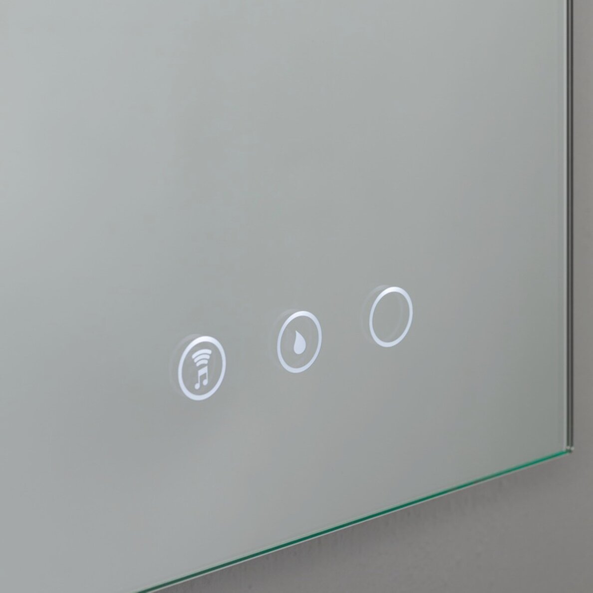 Kamė SMART veidrodis su LED apšvietimu ir Bluetooth 80 × 80 cm 4 Kamė SMART veidrodis su LED apšvietimu ir Bluetooth 80 × 80 cm 4