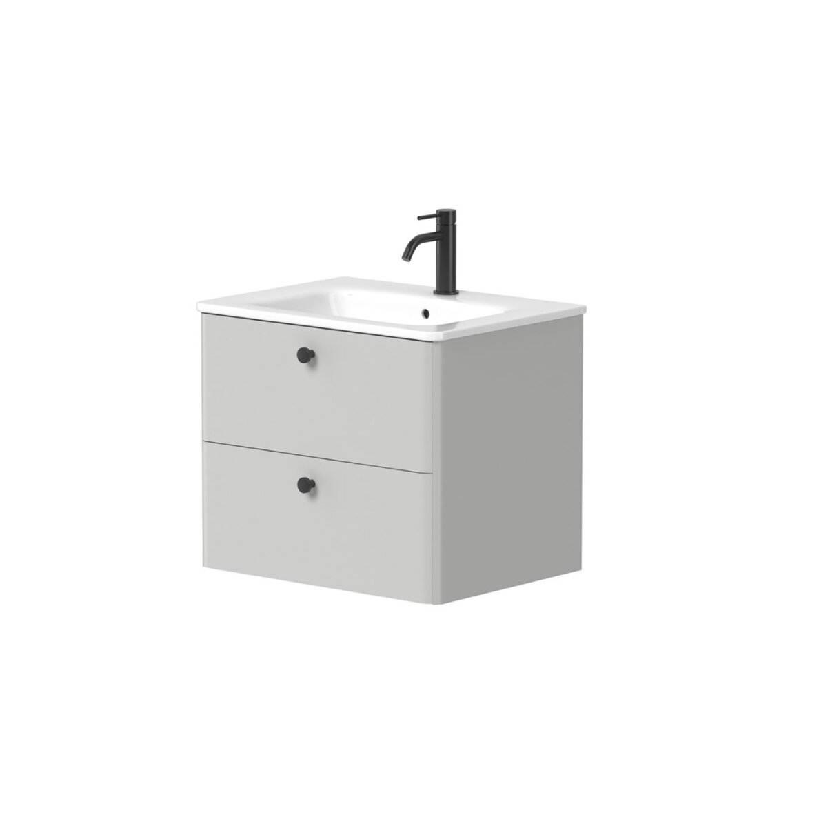 Kamė SOFT spintelė su keraminiu praustuvu 60 cm 3