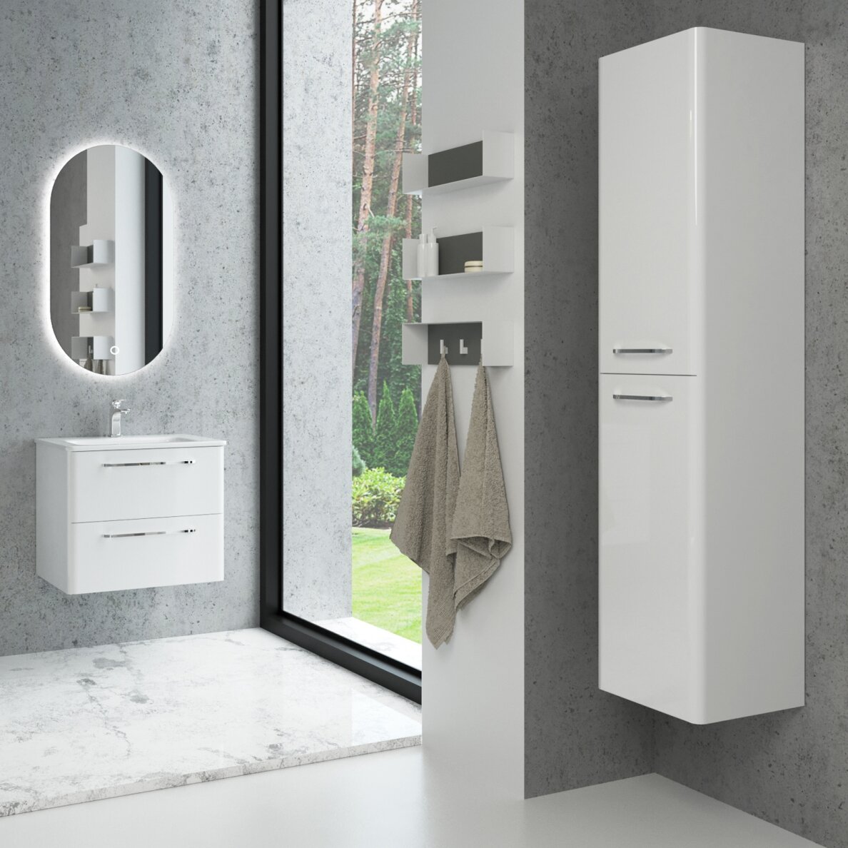Kamė SOFT ūkinė spintelė 35 × 160 cm 7 Kamė SOFT ūkinė spintelė 35 × 160 cm 7