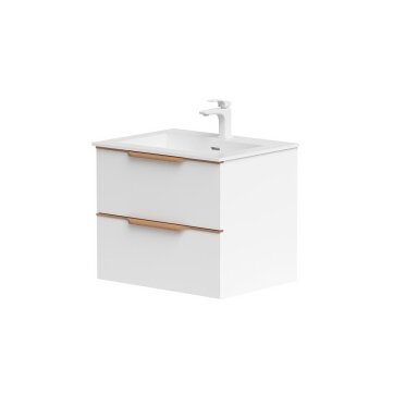 Kamė AMBER spintelė su CORIAN praustuvu 60 cm