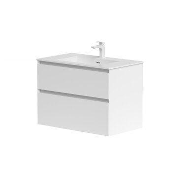 Kamė LOFT spintelė su CORIAN praustuvu 80 cm