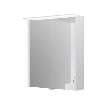 Kamė LOFT veidrodinė spintelė su LED stogeliu 60 cm