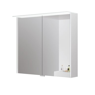 Kamė LOFT veidrodinė spintelė su LED stogeliu 80 cm