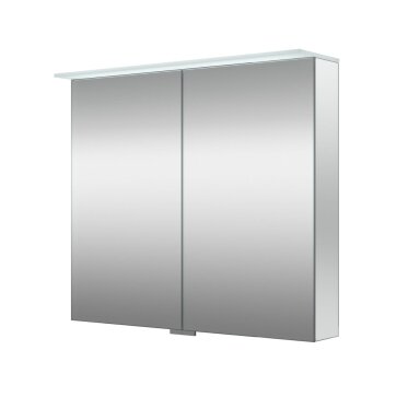 Kamė VETRO veidrodinė spintelė su LED stogeliu 80 cm