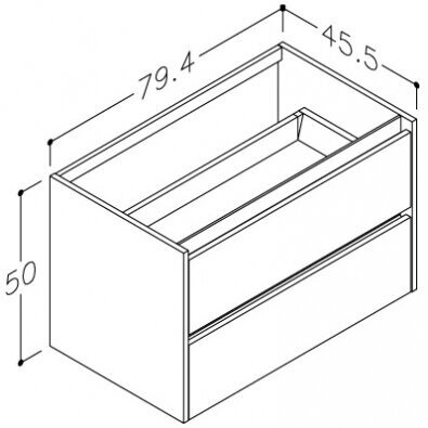 Kamė CITY spintelė po stalviršiu 80 cm 1 Kamė CITY spintelė po stalviršiu 80 cm 1
