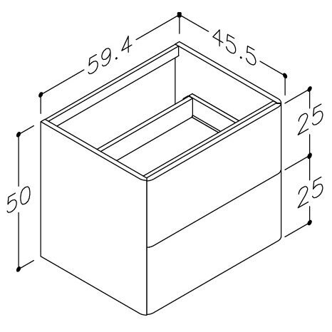 Kamė SOFT spintelė po stalviršiu 60 cm 1 Kamė SOFT spintelė po stalviršiu 60 cm 1