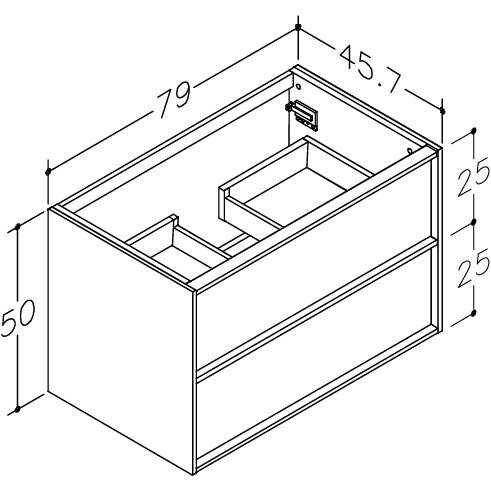 Kamė HOME spintelė po praustuvu 80 cm 2 Kamė HOME spintelė po praustuvu 80 cm 2