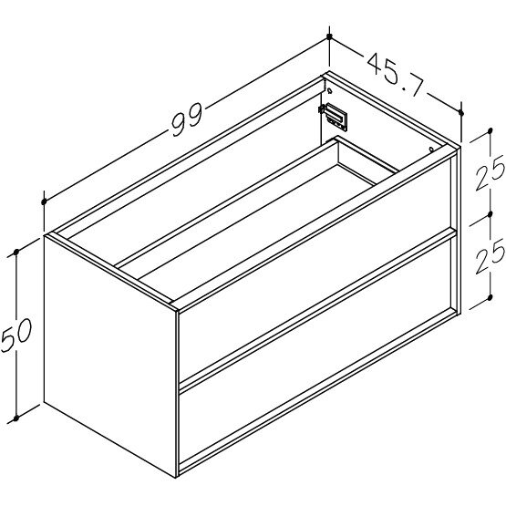 Kamė HOME spintelė po stalviršiu 100 cm 1