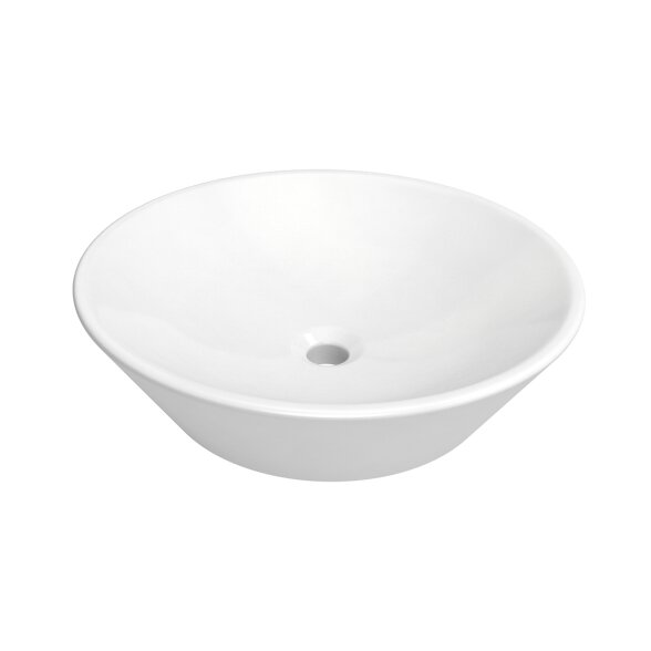 Kamė CIOTOLA pastatomas keraminis praustuvas, baltas Kamė CIOTOLA pastatomas keraminis praustuvas, baltas