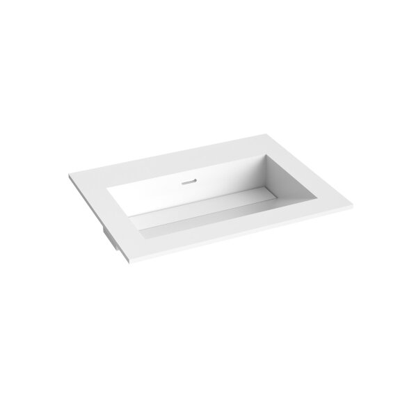 Kamė CORIAN®1 įleidžiamas praustuvas 100 cm, matinis baltas 2 Kamė CORIAN®1 įleidžiamas praustuvas 100 cm, matinis baltas 2