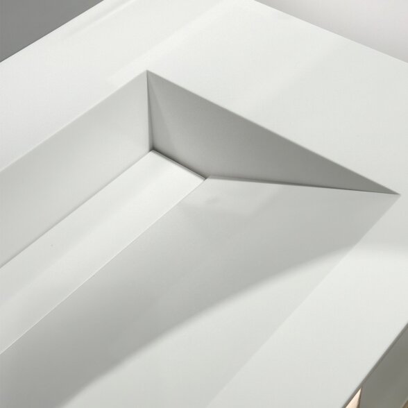 Kamė CORIAN®1 įleidžiamas praustuvas 80 cm, matinis baltas 6 Kamė CORIAN®1 įleidžiamas praustuvas 80 cm, matinis baltas 6