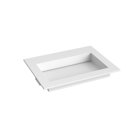 Kamė CORIAN®2 praustuvas su dubeniu dešinėje 160 cm, matinis baltas 2 Kamė CORIAN®2 praustuvas su dubeniu dešinėje 160 cm, matinis baltas 2
