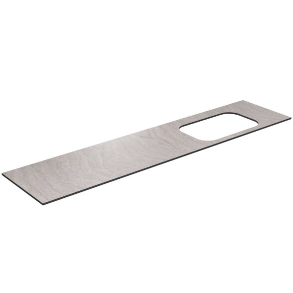 Kamė HPL stalviršis su išpjova MOVADO praustuvui dešinėje 200 cm 2