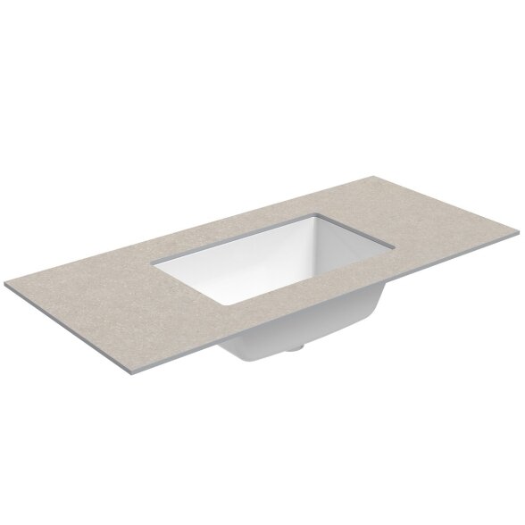 Kamė ILSA HPL stalviršis su klijuotu keraminiu praustuvu 100 cm 2