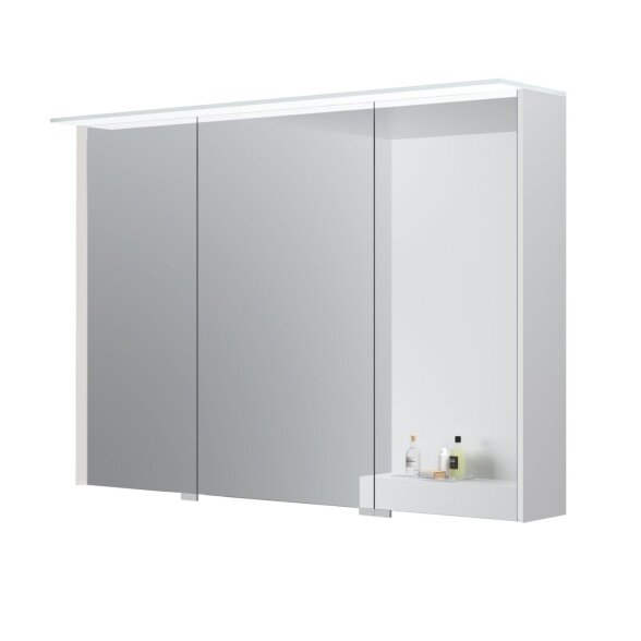 Kamė LOFT veidrodinė spintelė su LED stogeliu 100 cm