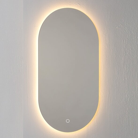 Kamė OVAL veidrodis su LED apšvietimu 50 × 90 cm 3 Kamė OVAL veidrodis su LED apšvietimu 50 × 90 cm 3
