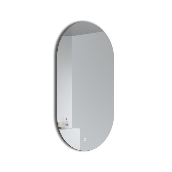 Kamė OVAL veidrodis su LED apšvietimu 50 × 90 cm