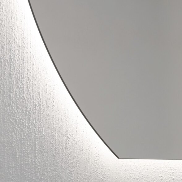 Kamė SEMIROUND veidrodis su LED apšvietimu 100 × 90 cm 3