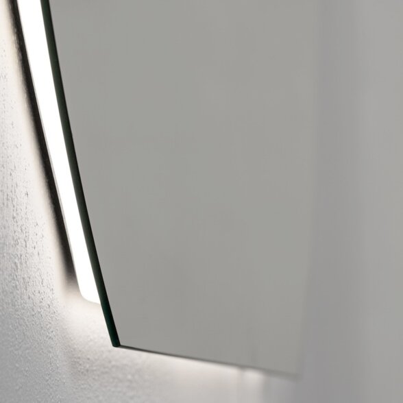 Kamė SEMIROUND veidrodis su LED apšvietimu 100 × 90 cm 4