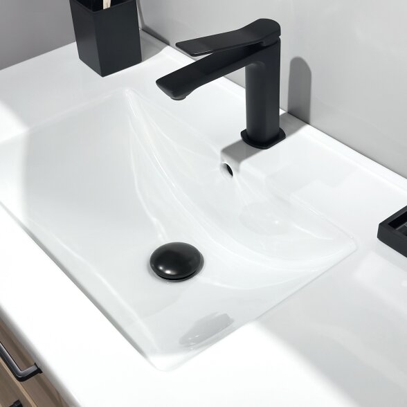 Kamė SEVILLE įleidžiamas keraminis praustuvas 80 cm, baltas 3
