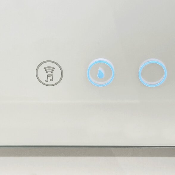 Kamė SMART veidrodis su LED apšvietimu ir Bluetooth 100 × 80 cm 1 Kamė SMART veidrodis su LED apšvietimu ir Bluetooth 100 × 80 cm 1
