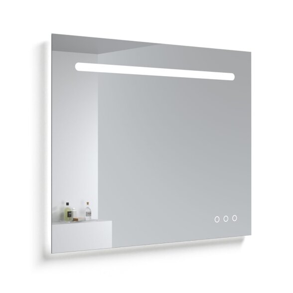 Kamė SMART veidrodis su LED apšvietimu ir Bluetooth 100 × 80 cm